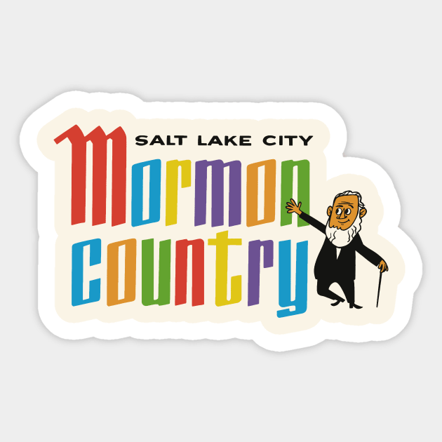 SLC - Mormon Country Sticker by sombreroinc